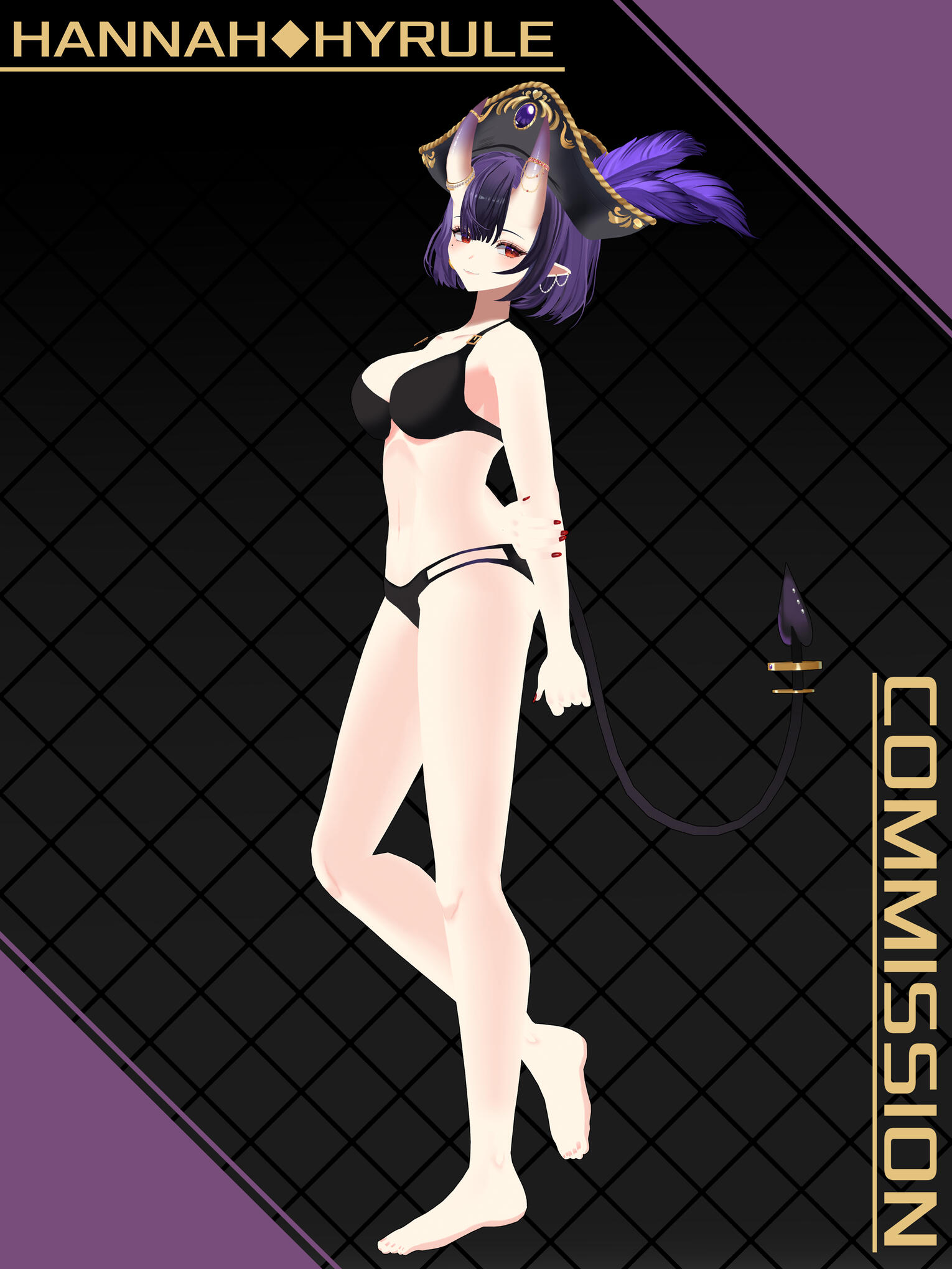 HannahHyrule Swimsuit Version @HannahVtuber